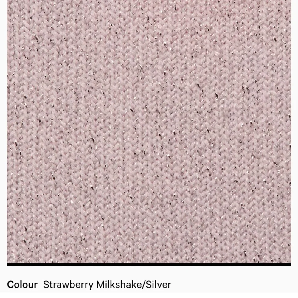 Lululemon NWT Daily Stride Sparkle Socks Strawberry Milkshake/ Silver glimmer LG